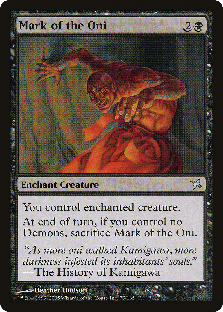 Mark of the Oni (BOK-073) [Betrayers of Kamigawa] MTG Single Wizards of the Coast