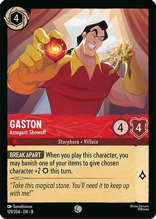 Gaston - Arrogant Showoff (129/204) [Reign of Jafar] Lorcana Single Disney