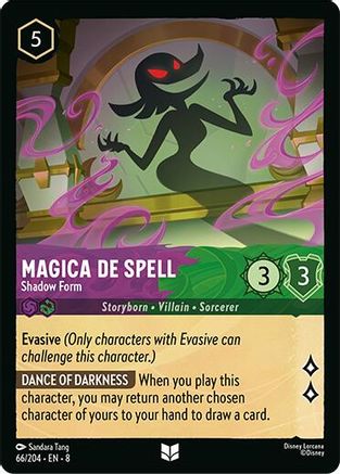 Magica De Spell - Shadow Form (66/204) [Reign of Jafar] Cold Foil Lorcana Single Disney