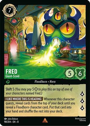 Fred - Giant-Sized (98/204) [Reign of Jafar] Cold Foil Lorcana Single Disney
