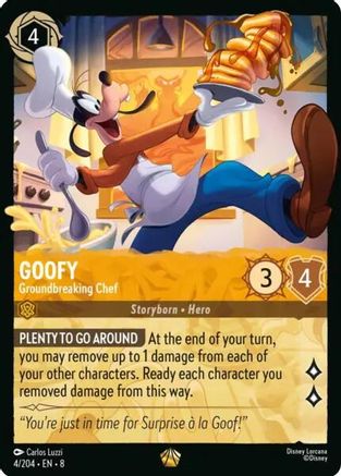 Goofy - Groundbreaking Chef (4/204) [Reign of Jafar] Lorcana Single Disney
