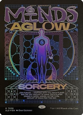 Minds Aglow (Rainbow Foil) (SLD-7028) [Secret Lair] Drop Series Foil MTG Single Wizards of the Coast