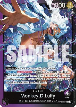 Monkey.D.Luffy (OP09-061) (OP09-061) [Starter Deck 26: PURPLE/BLACK Monkey.D.Luffy] Foil One Piece Single Bandai