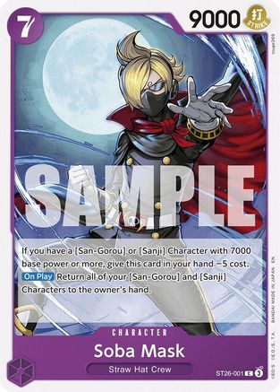 Soba Mask (ST26-001) [Starter Deck 26: PURPLE/BLACK Monkey.D.Luffy] One Piece Single Bandai