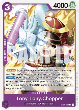 Tony Tony.Chopper (ST26-002) [Starter Deck 26: PURPLE/BLACK Monkey.D.Luffy] One Piece Single Bandai