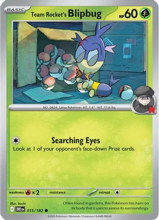 Team Rocket's Blipbug (15) - [SV: Destined Rivals] Reverse Holofoil Pokemon Single Pokémon