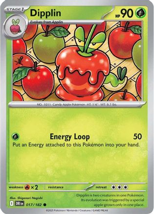 Dipplin (17) Reverse Holofoil [SV: Destined Rivals] Pokemon Single Pokémon