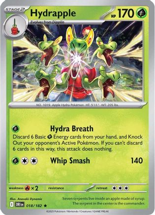 Hydrapple - 018/182 Holofoil [SV: Destined Rivals] Pokemon Single Pokémon