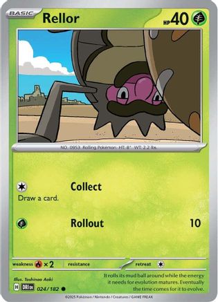 Rellor (24) - [SV: Destined Rivals] Reverse Holofoil Pokemon Single Pokémon