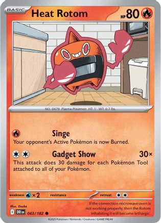 Heat Rotom (43) [SV: Destined Rivals] Pokemon Single Pokémon
