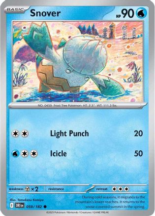 Snover 059/182 [SV: Destined Rivals] Pokemon Single Pokémon