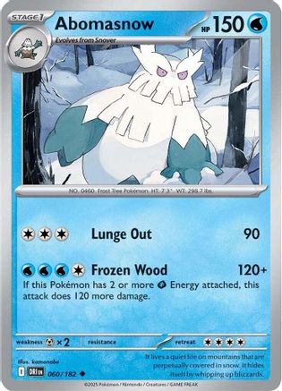 Abomasnow (60) Reverse Holofoil [SV: Destined Rivals] Pokemon Single Pokémon