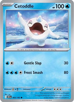 Cetoddle (64) Reverse Holofoil [SV: Destined Rivals] Pokemon Single Pokémon