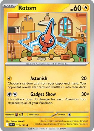 Rotom - 077/182 [SV: Destined Rivals] Pokemon Single Pokémon