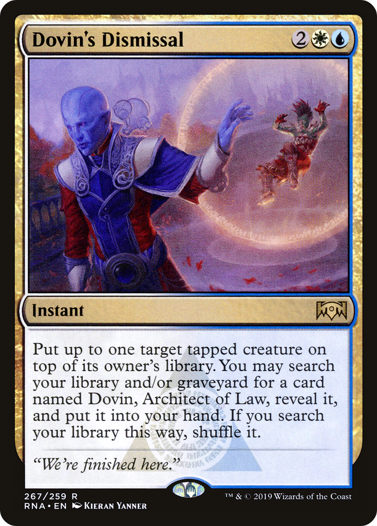 Dovin's Dismissal (RNA-267) [Ravnica Allegiance] MTG Single Wizards of the Coast
