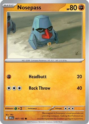Nosepass (97) [SV: Destined Rivals] Pokemon Single Pokémon