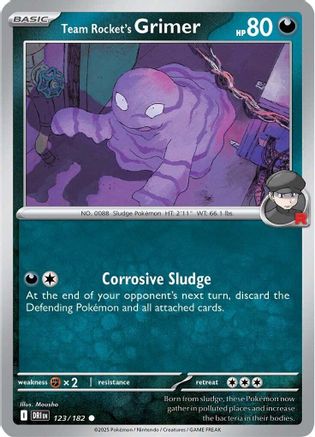 Team Rocket's Grimer (123) [SV: Destined Rivals] Pokemon Single Pokémon