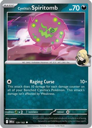 Cynthia's Spiritomb (129) [SV: Destined Rivals] Pokemon Single Pokémon
