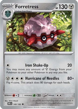 Forretress (140) [SV: Destined Rivals] Pokemon Single Pokémon