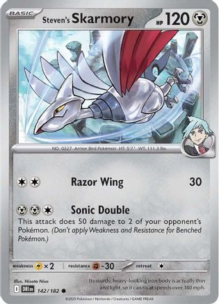 Steven's Skarmory (142) [SV: Destined Rivals] Pokemon Single Pokémon