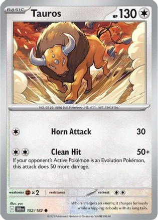 Tauros (152) - [SV: Destined Rivals] Reverse Holofoil Pokemon Single Pokémon