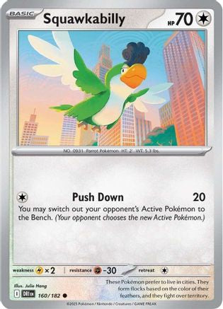 Squawkabilly (160) [SV: Destined Rivals] Pokemon Single Pokémon