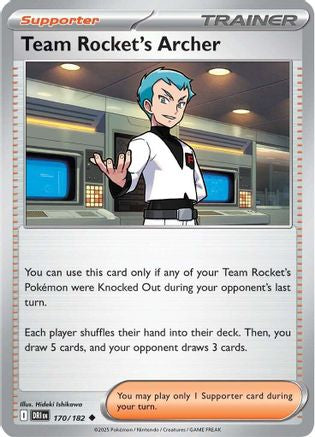 Team Rocket's Archer - 170/182 [SV: Destined Rivals] Pokemon Single Pokémon