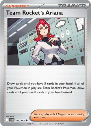Team Rocket's Ariana - 171/182 (171) - [SV: Destined Rivals] Reverse Holofoil Pokemon Single Pokémon