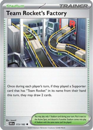 Team Rocket's Factory (173) - [SV: Destined Rivals] Reverse Holofoil Pokemon Single Pokémon