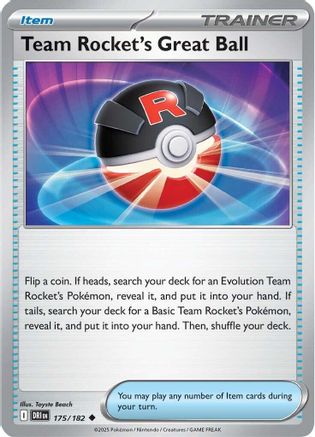 Team Rocket's Great Ball (175) [SV: Destined Rivals] Pokemon Single Pokémon