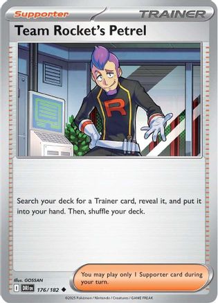 Team Rocket's Petrel - 176/182 (176) - [SV: Destined Rivals] Pokemon Single Pokémon