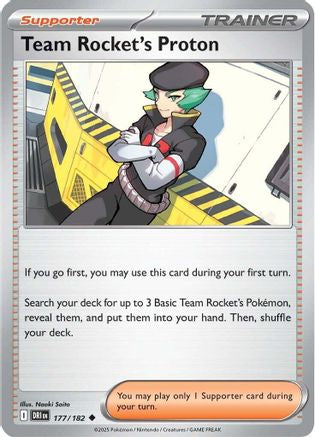 Team Rocket's Proton - 177/182 (177) - [SV: Destined Rivals] Pokemon Single Pokémon