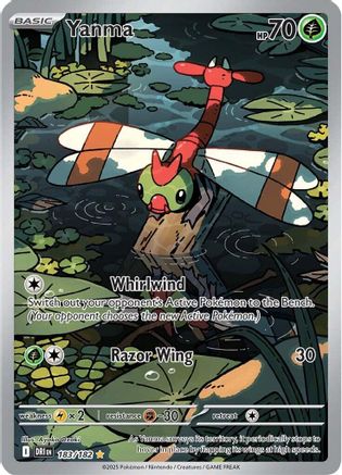 Yanma - 183/182 Holofoil [SV: Destined Rivals] Pokemon Single Pokémon