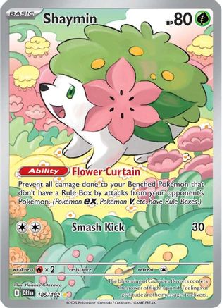 Shaymin - 185/182 (185) - [SV: Destined Rivals] Holofoil Pokemon Single Pokémon