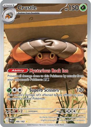 Crustle - 186/182 Holofoil [SV: Destined Rivals] Pokemon Single Pokémon