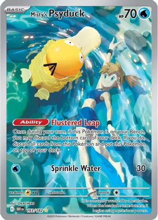 Misty's Psyduck - 193/182 (193) - [SV: Destined Rivals] Holofoil Pokemon Single Pokémon