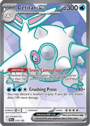 Cetitan ex - 210/182 Holofoil [SV: Destined Rivals] Pokemon Single Pokémon