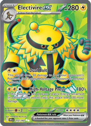 Electivire ex - 212/182 (212) - [SV: Destined Rivals] Holofoil Pokemon Single Pokémon