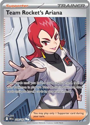 Team Rocket's Ariana - 224/182 Holofoil [SV: Destined Rivals] Pokemon Single Pokémon