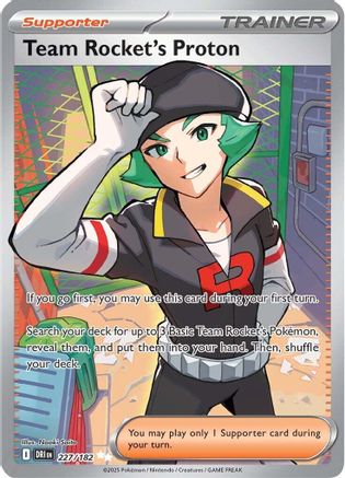 Team Rocket's Proton - 227/182 Holofoil [SV: Destined Rivals] Pokemon Single Pokémon