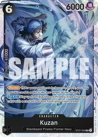 Kuzan (ST27-003) [Starter Deck 27: BLACK Marshall.D.Teach] Foil One Piece Single Bandai