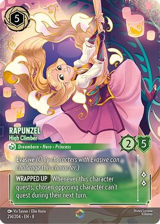 Rapunzel - High Climber (Enchanted) (214/204) [Reign of Jafar] Holofoil Lorcana Single Disney