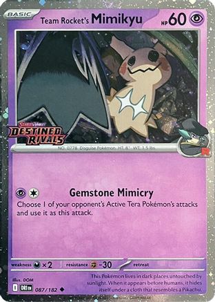 Team Rocket's Mimikyu (Prerelease) (87) - [Misc: Cards & Products] Holofoil Pokemon Single Pokémon