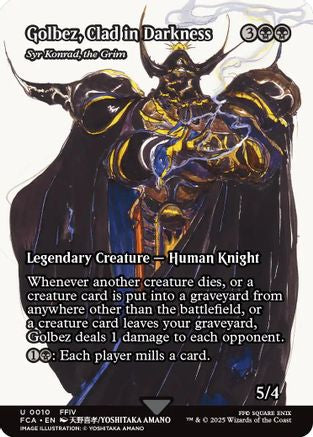 Golbez, Clad in Darkness - Syr Konrad, the Grim (Showcase) (FCA-010) [FINAL FANTASY: Through the Ages] MTG Single Wizards of the Coast