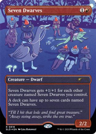 Seven Dwarves (0816) (SLD-816) [Secret Lair] Drop Series Foil MTG Single Wizards of the Coast
