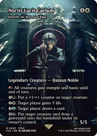 Noctis Lucis Caelum - Kenrith, the Returned King (Showcase) (FCA-023) [FINAL FANTASY: Through the Ages] MTG Single Wizards of the Coast