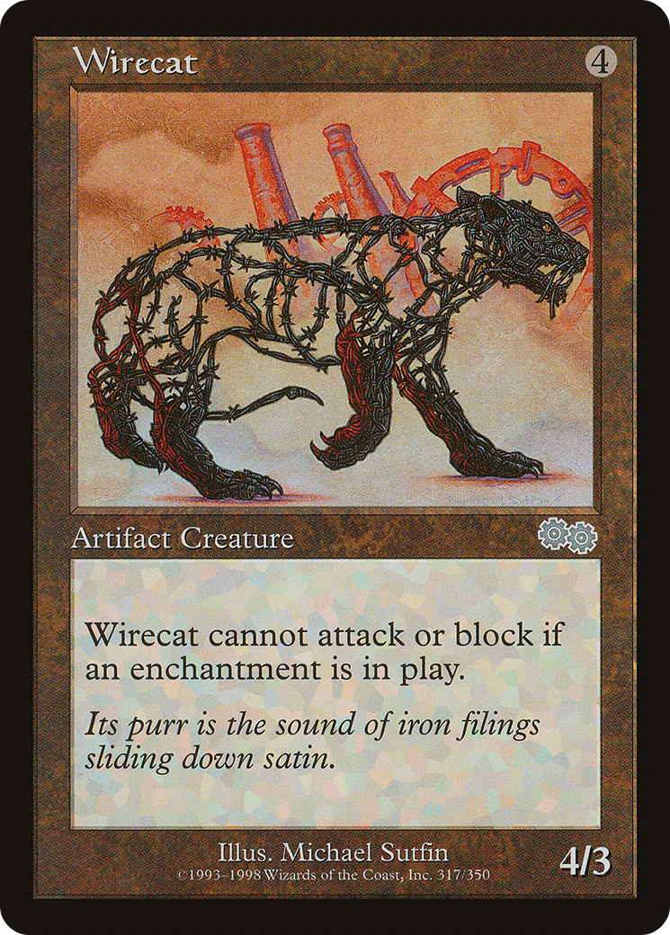 Wirecat (USG-317) [Urza's Saga] MTG Single Wizards of the Coast