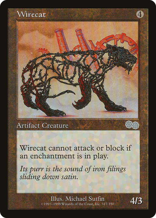 Wirecat (USG-317) [Urza's Saga] MTG Single Wizards of the Coast