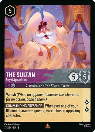 The Sultan - Royal Appaarition (73/204) [Reign of Jafar] Lorcana Single Disney