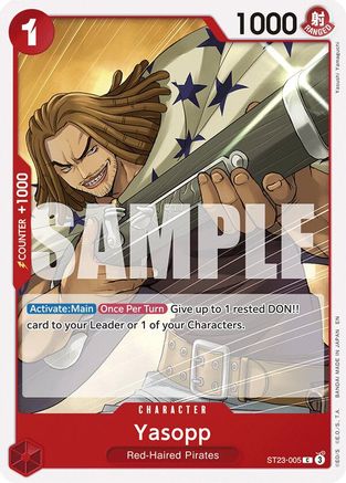 Yasopp (ST23-005) [Starter Deck 23: RED Shanks] One Piece Single Bandai
